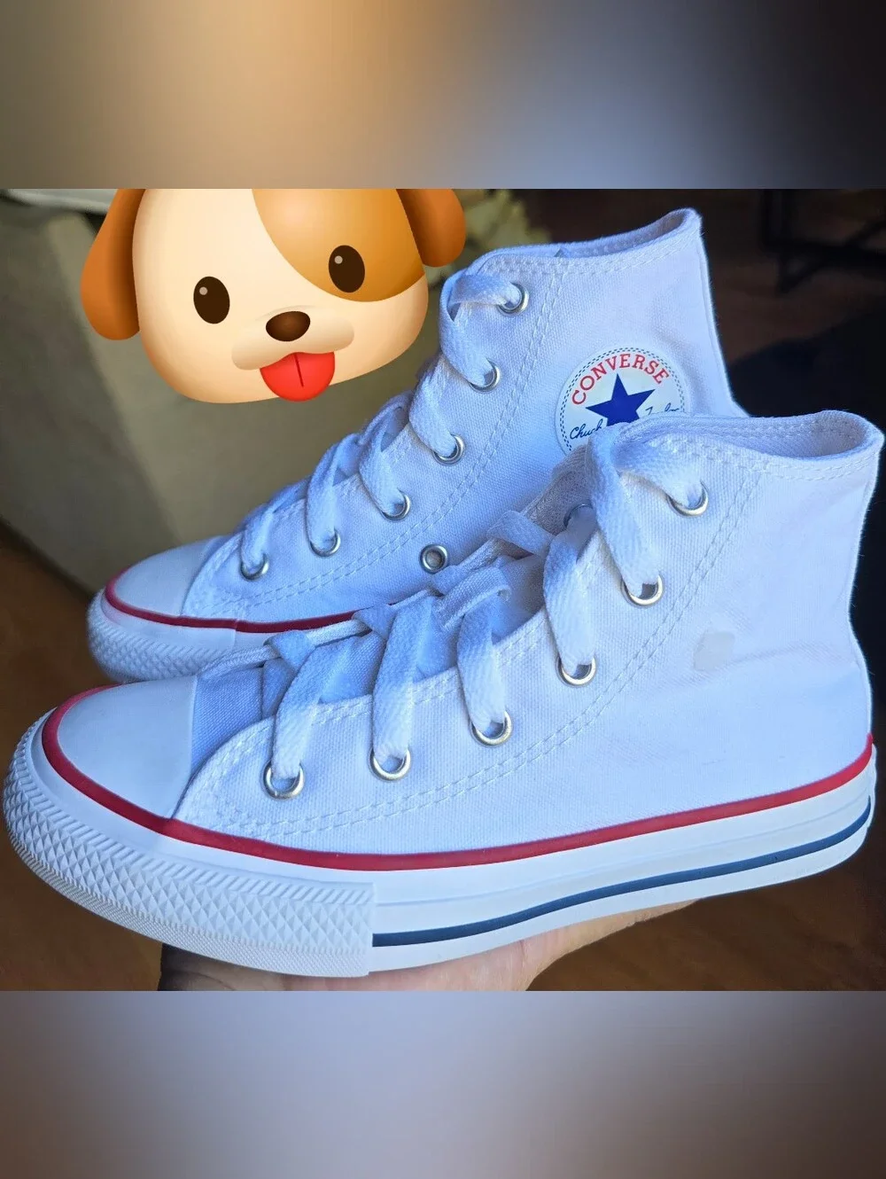 Sz 13 Toddler Kids CONVERSE CTAS HI White Casual Shoes
